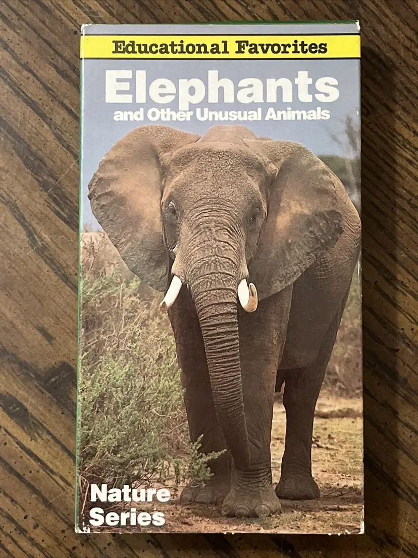 Elephants and Other Unusual Animals Nature Series 1990 VHS Educational Favorites