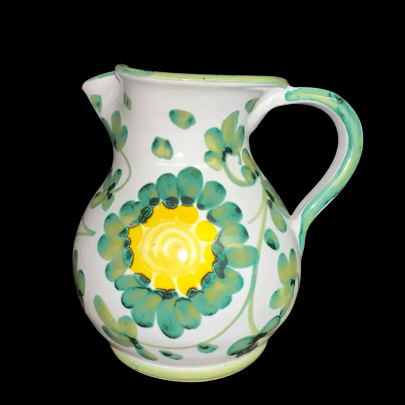 Italian Floral Pitcher