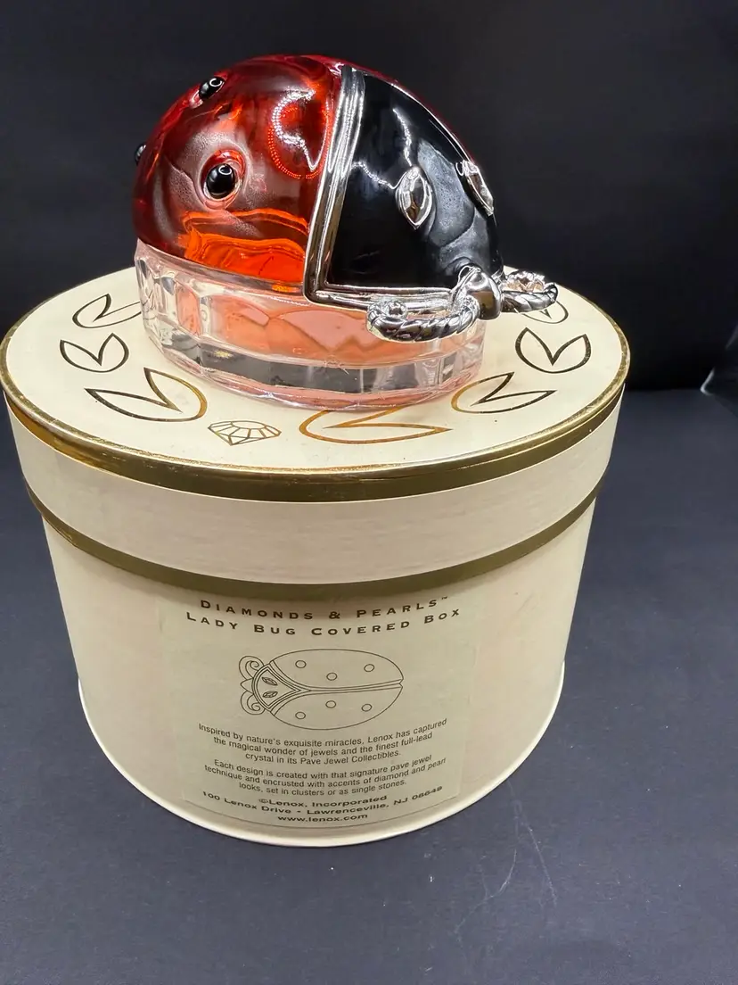 Lenox Ladybug Trinket Box