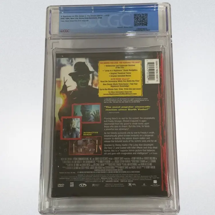 A Nightmare On Elm Street 4 The Dream Master DVD CGC Graded 8.5 A+ New Line 2000 Sealed
