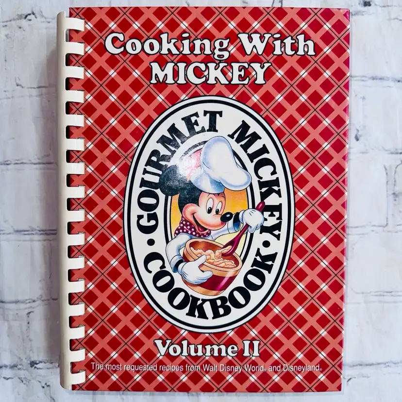Vintage 1990s Cooking With Mickey Volume 2 Cookbook Walt Disney World