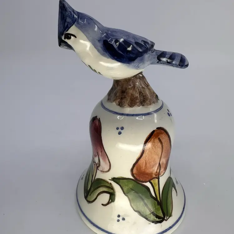 Hand-painted Bird On A Bell 5”