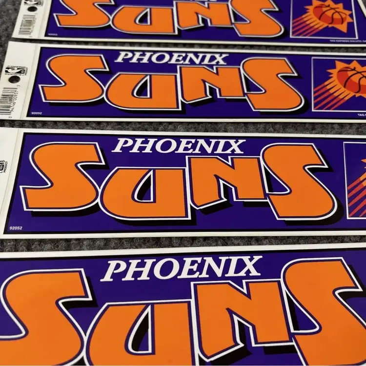 6-Pack Phoenix Suns NBA Basketball Bumper Stickers Tag Express 190