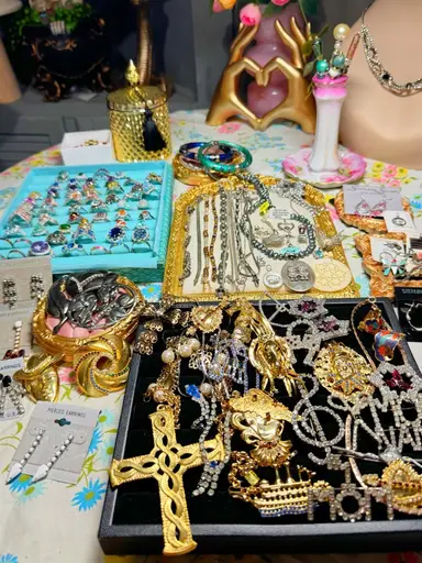 Rhinestones & Sterling Silver 