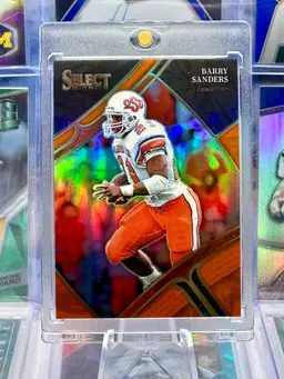 Barry Sanders 2023 Select COLOR MATCH Numbered /49 Orange Prizm Oklahoma State