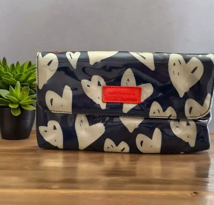 Bath & Body Works Travel Makeup Toiletry Case Double Zippered Pockets Vinyl New