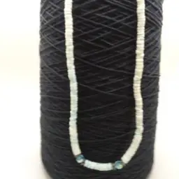 Grean seafoam Puka shell necklace  7"