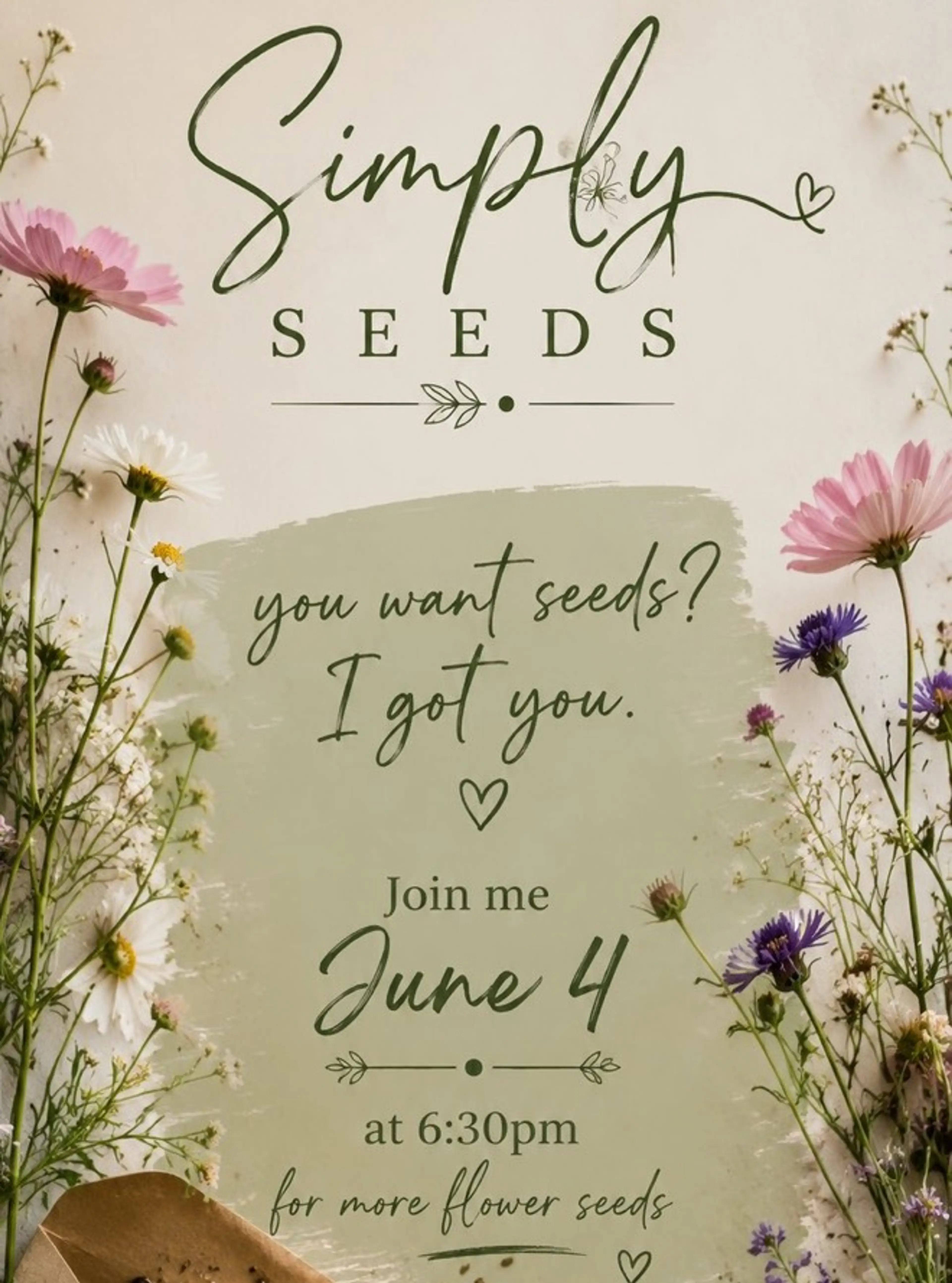 You want seeds? I got you