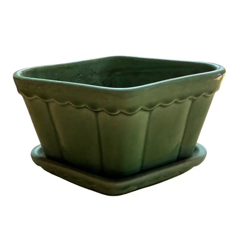 Shawnee Vintage Pottery Art Deco Diamond Flowerpot Planter