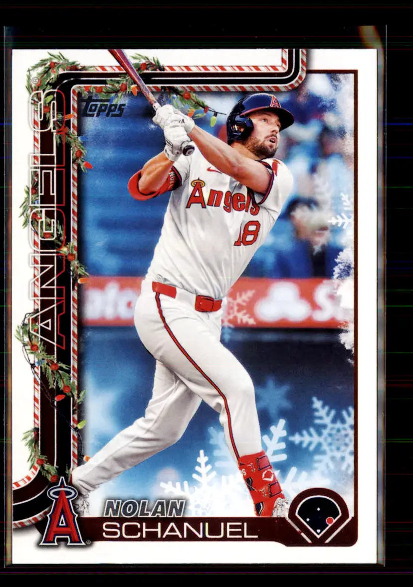 Nolan Schanuel 2025 Topps Walmart Holiday #H55 - (135) - Los Angeles Angels