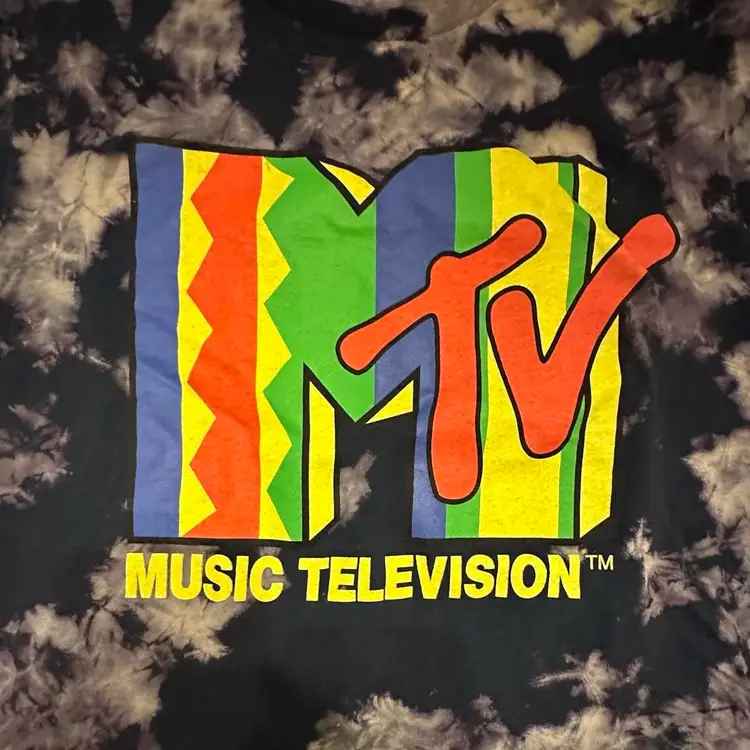 MTV Music Television Tie Dyed T-shirt Small