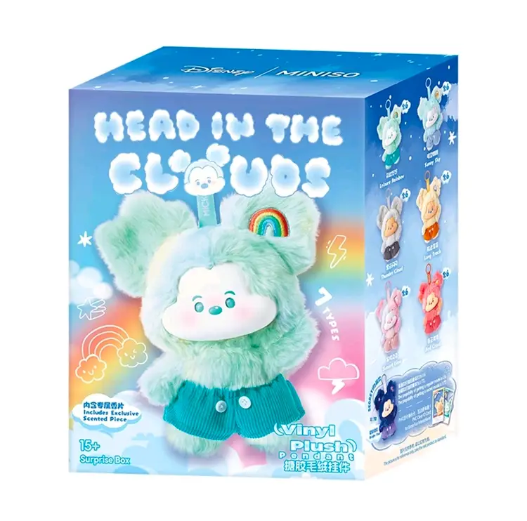 Miniso x Disney Mickey Head in the Clouds Vinyl Plush Pendant Blind Box NWT/NIB