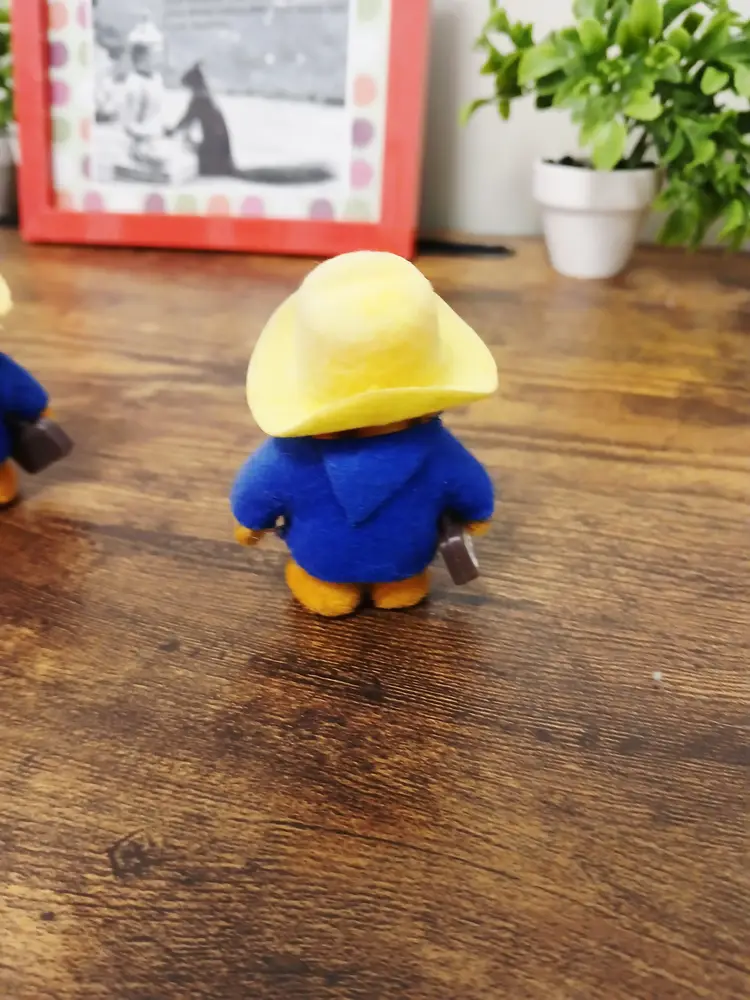 Vintage Eden Paddington Bear Figurine with Yellow Hat