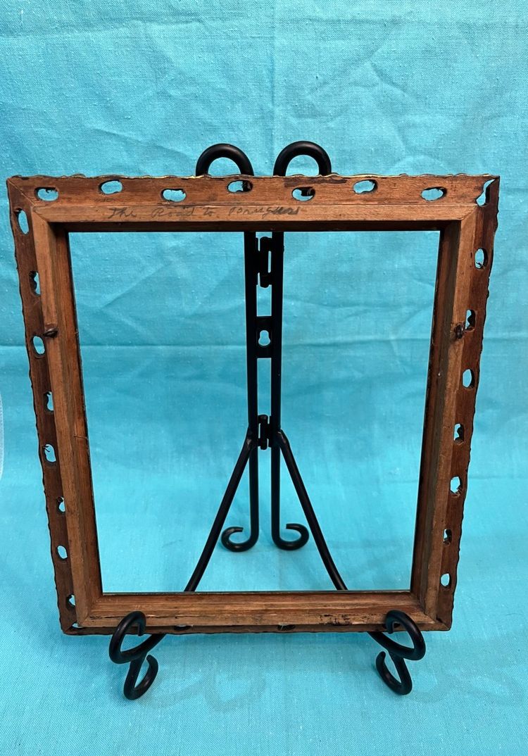 Vintage Ornate Wood Gold Tone Frame
