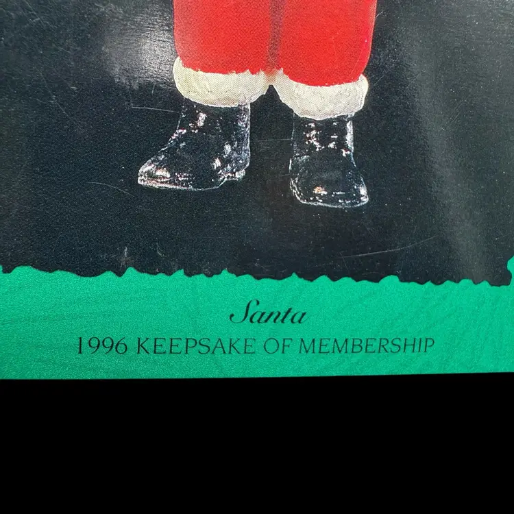 Hallmark 1996 Keepsake of Membership SANTA CLAUSE Collectors Club Ornament