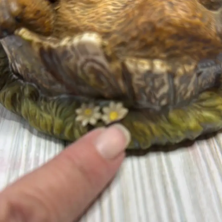 Homco Masterpiece Series Bear In Barrel-as Is