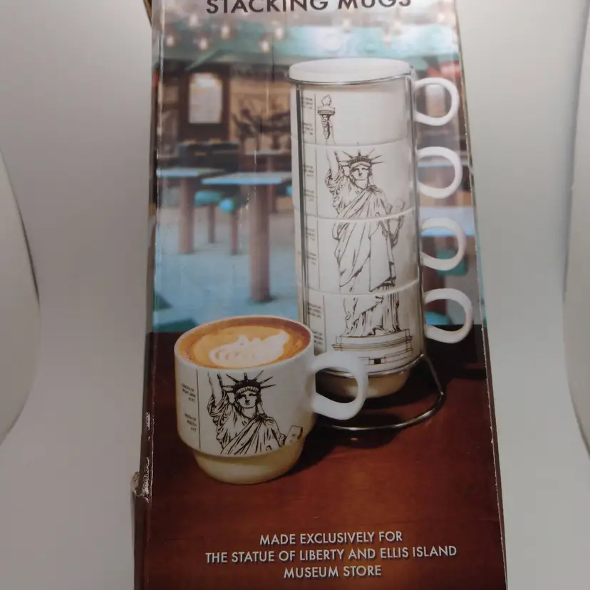 Statue of Liberty Stacking Mugs Ellis Island Museum Store