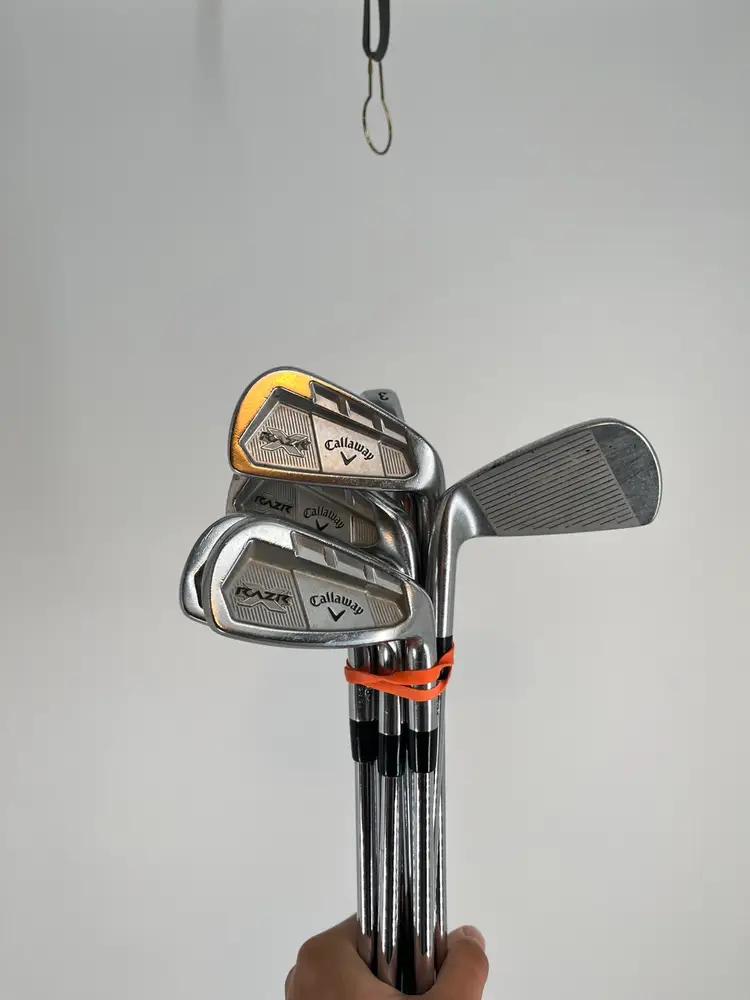 Callaway Razr X Forged Iron 3-9+PW RH Project X Rifle Stiff Flex Steel Shaft 6.0