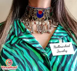 Ethnic Kuchi Dangling Bells Choker Necklace