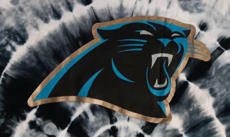 Nike Carolina Panthers tie dye t-shirt Super Bowl 50 NFL Football