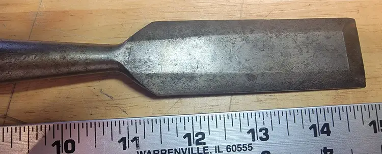 Vintage H.W. Geller “E-Z Cut” Paring Chisel 1-1/4" Blade, 11" Overall – Original