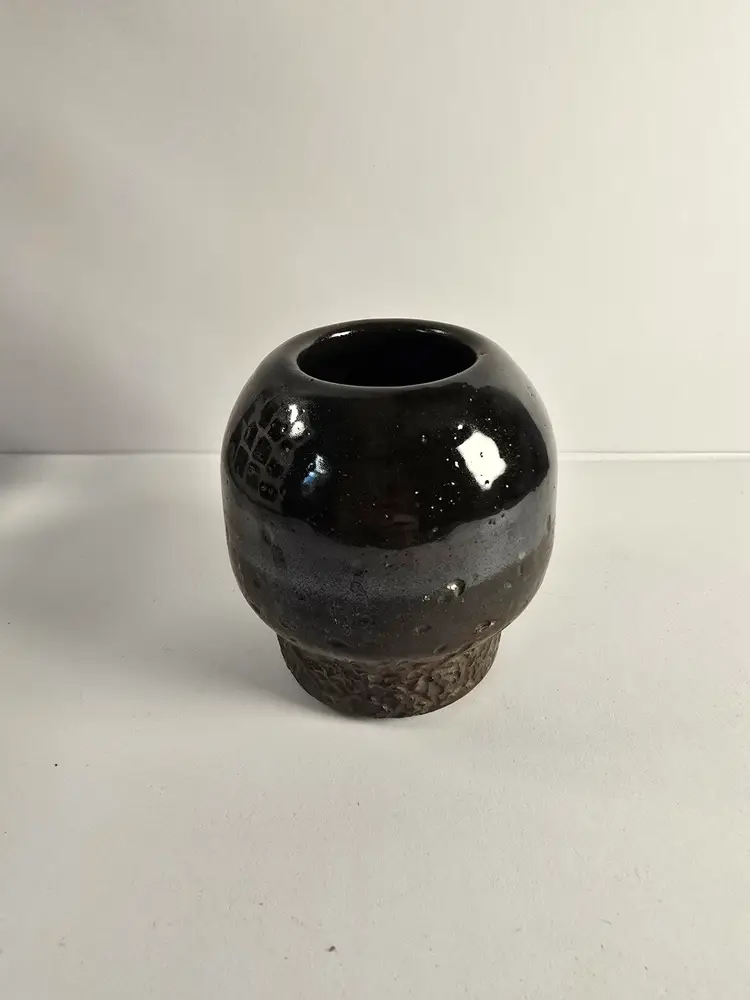 Signed Studio Pottery Small Weed Pot
