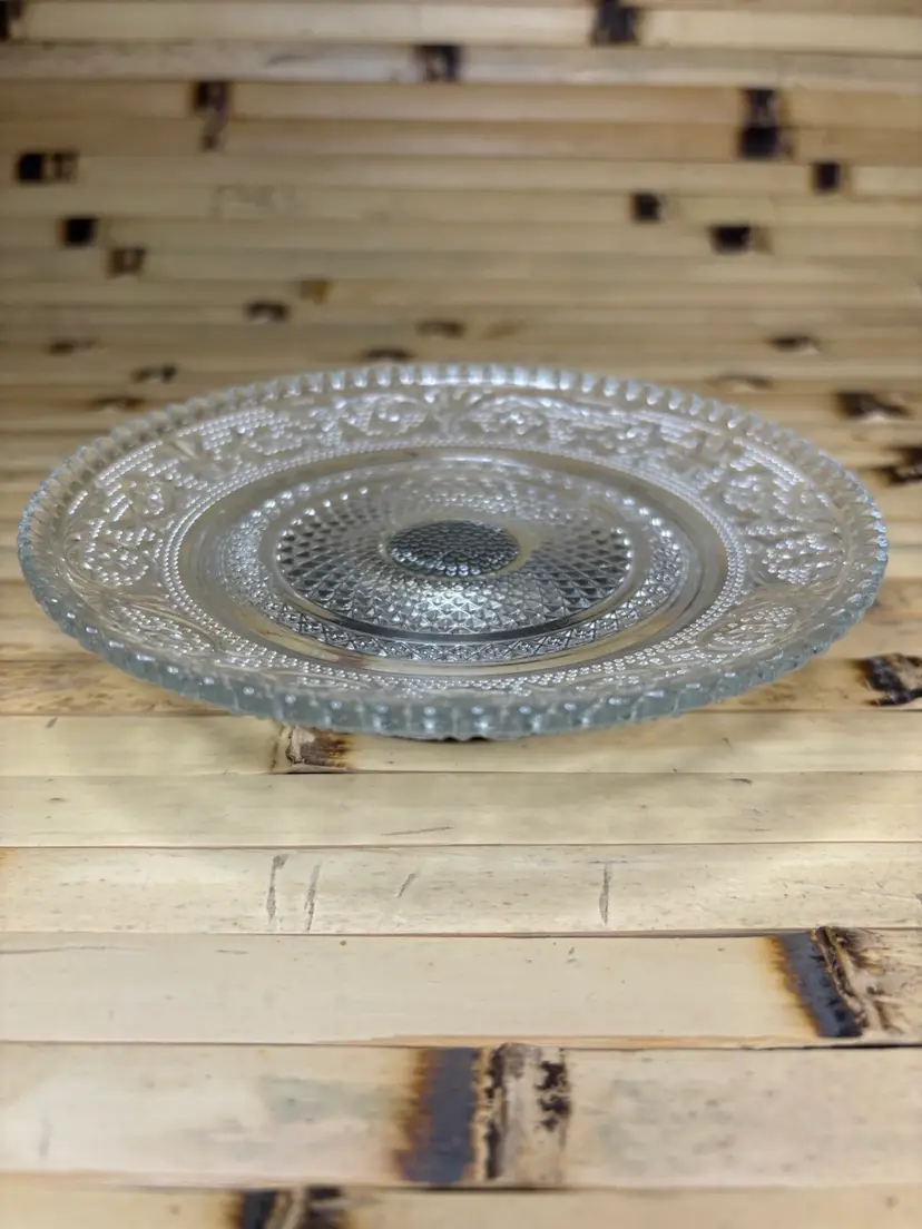 Vintage KIG Malaysia Fleur De Lis Pattern Dish By