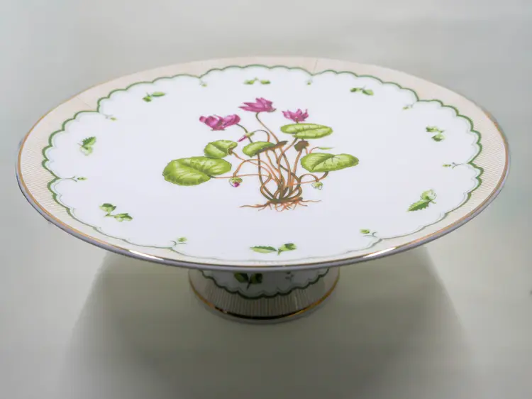 George Briard Victorian Garden China Cake Stand