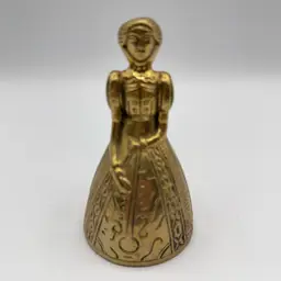 Victorian Lady Heavy Brass Bell