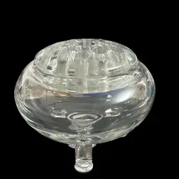Viking Clear Flower lite Vase With Flower Frog