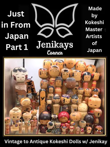 Vintage To Antique Kokeshi Dolls With Jenikay