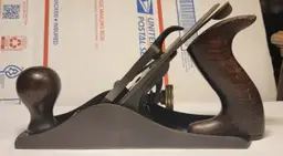 Stanley #4 Type11 Plane Smooth Sole Beautiful Rosewood Tote and Knob Tuned Sharp