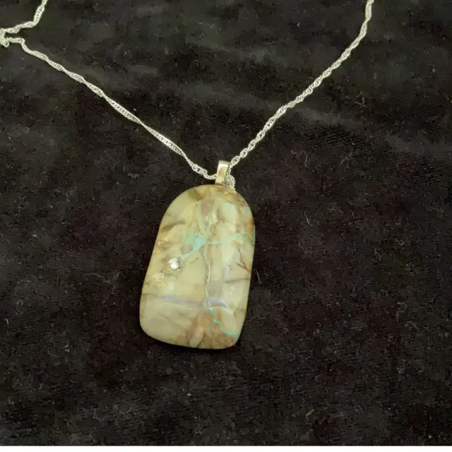 Royston Ribbon Turquoise Pendant Made By Me