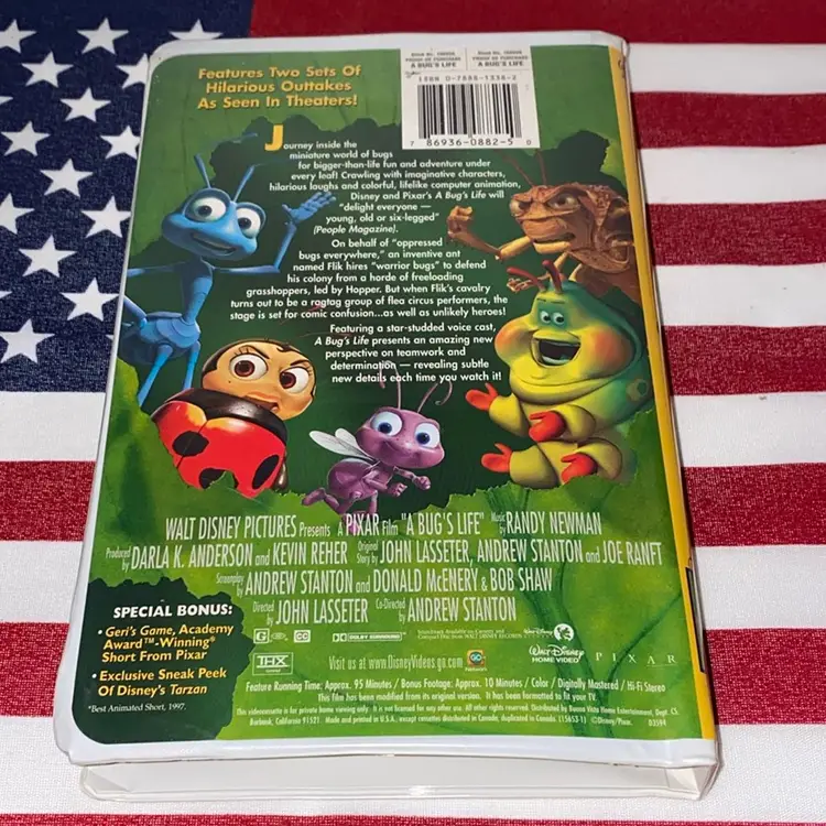 A Bugs Life VHS Tape