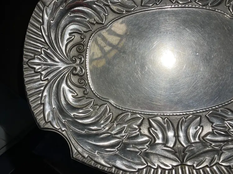 VTG Wilton Armetale Acanthus Oval Tray