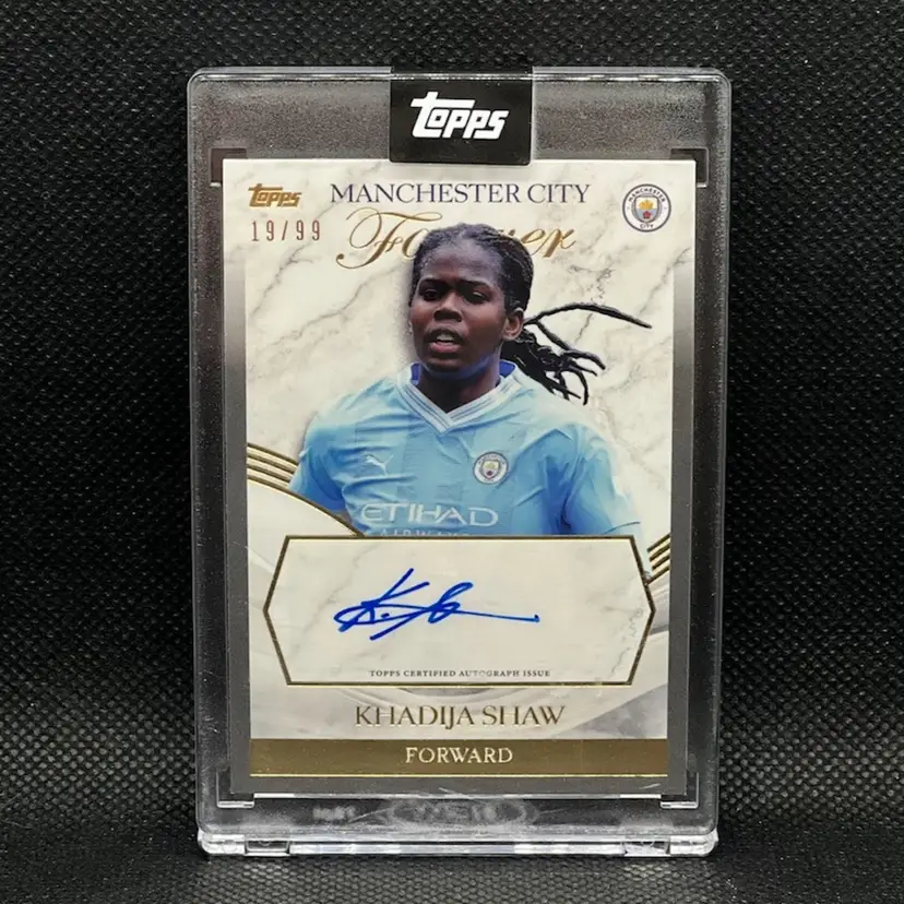 Khadija Shaw 2023/24 Topps Manchester City Forever Autograph 19/99 Soccer Card