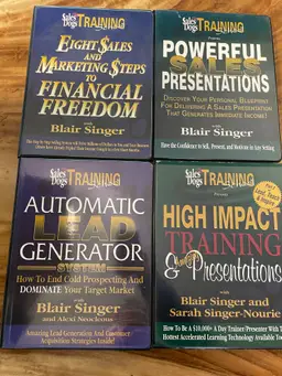 Blair Singer Sales Dog Training DVD Lot of 4