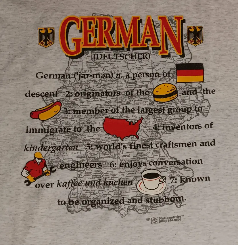 vintage single stitch German t-shirt Germany