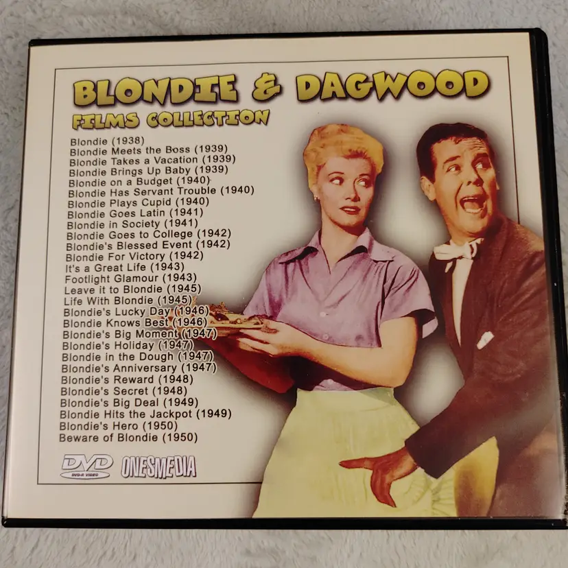 DVD. Blondie & Dagwood film collection. From 1938 to 1950. Used. Plus 1 Mr Belvedere dvd.