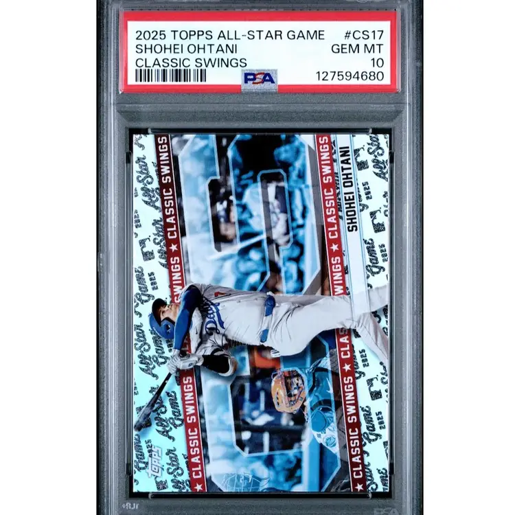 2025 Topps All Star Shohei Ohtani Classic Swings PSA 10 Los Angeles Dodgers