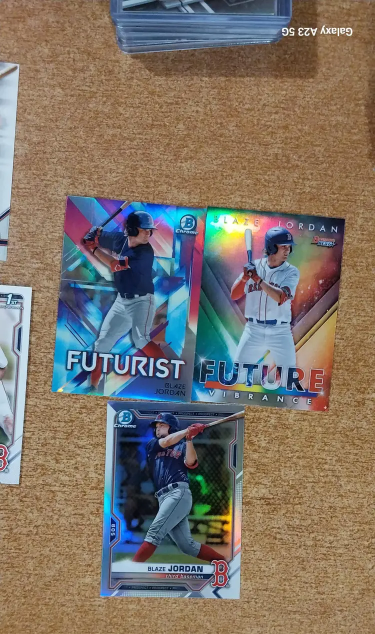 Blaze Jordan Bowman 23 Card Lot.
