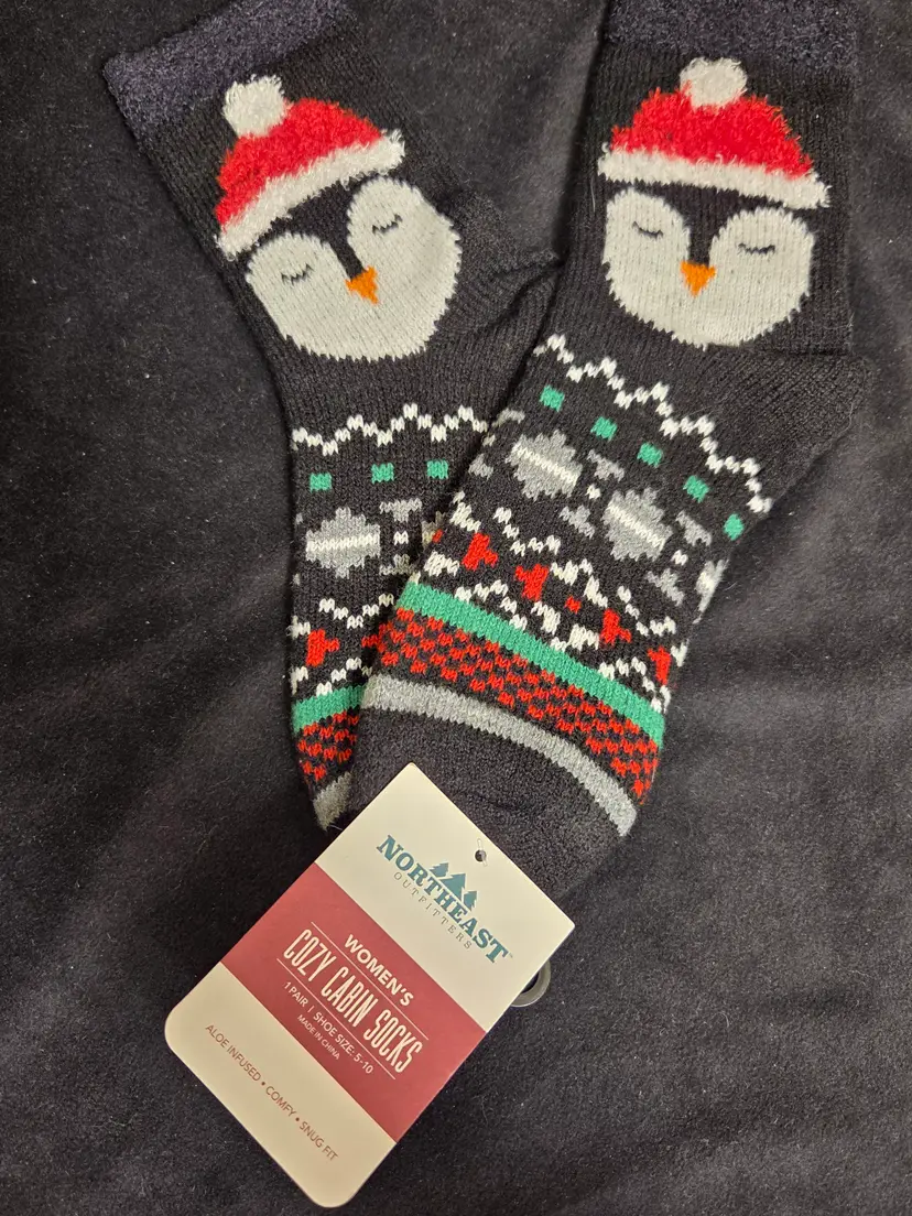 Northeast Cozy Socks with penguins