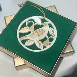 Vintage Lenox Partridge In A Pear Tree Ornament In Original Box 1986