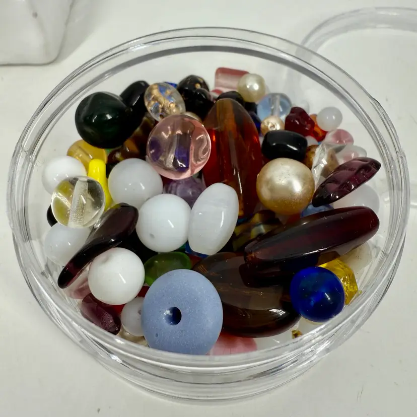 (2nd Quality) Czech Glass Bead Soup w/stackable Container #4