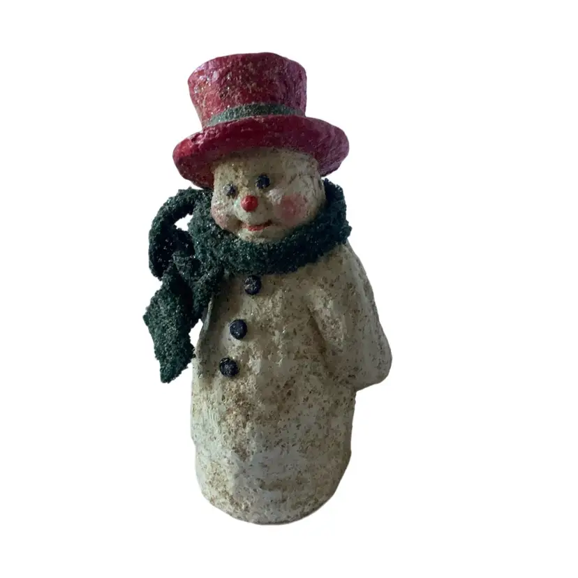 Cute Vintage Snow ⛄️ Man Mantel Decoration Figurine Approximately 9” Tall