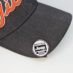 Fun, Only in a JEEP Golf Ball Marker with Magnetic Hat Clip - Iconic Logo