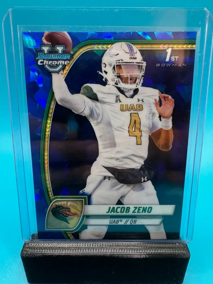 Jacob Zeno 1st Bowman Chrome U Sapphire UAB Blazers
