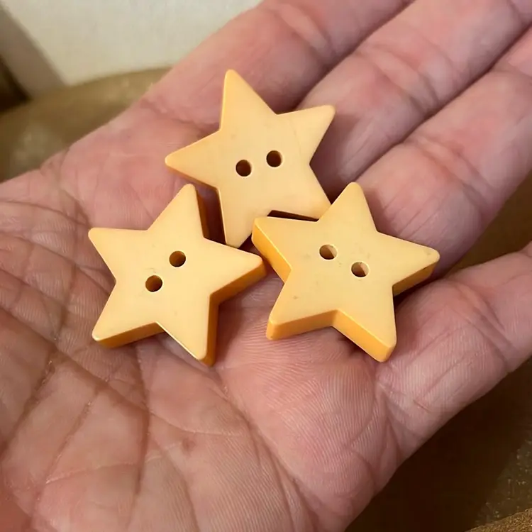 3 Butterscotch 1” Vintage Bakelite Buttons Tested