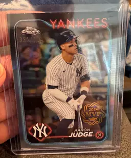 2025 Topps Chrome AARON JUDGE MVP Buyback /199 2024 MVP Stamp Yankees