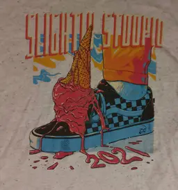 Slighty Stoopid 2021 Concert t-shirt Van Shoes Sublime guitar rock metal punk